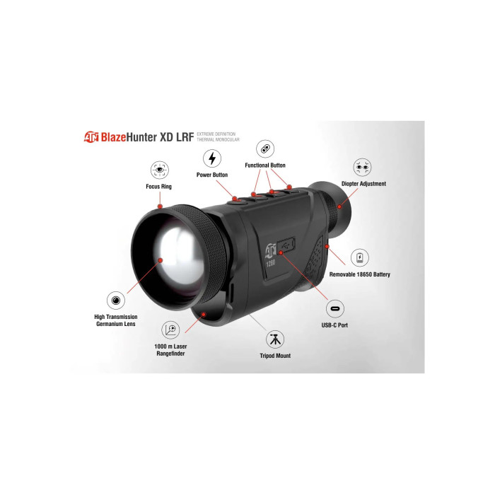 Тепловизор ATN BlazeHunter XD 1280 LRF