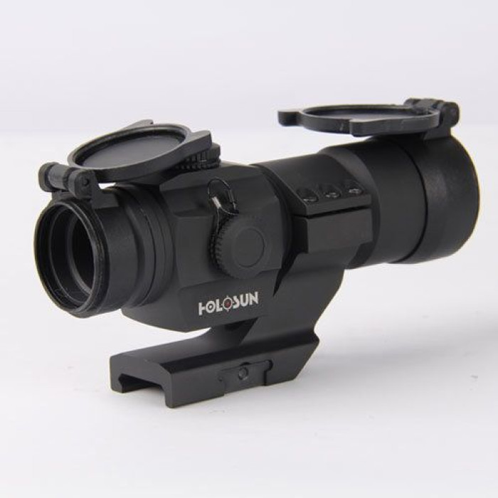 Коллиматорный прицел Holosun Tube HS406A 2 MOA на Weaver 