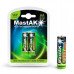 Комплект акумуляторів AA із зарядним Ni-Zn Mastak 2500mWh