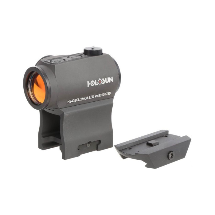 Коллиматорный прицел Holosun Paralow HS403GL 2 MOA на Weaver