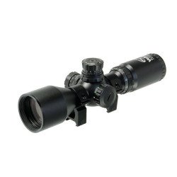 Оптический прицел VEBER BLACK FOX 3-9х42 RG MD с кольцами на Weaver