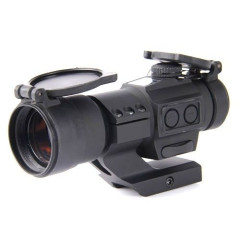 Коліматорний приціл Holosun Tube HS406C 2 MOA с солнечной батареей на Weaver 