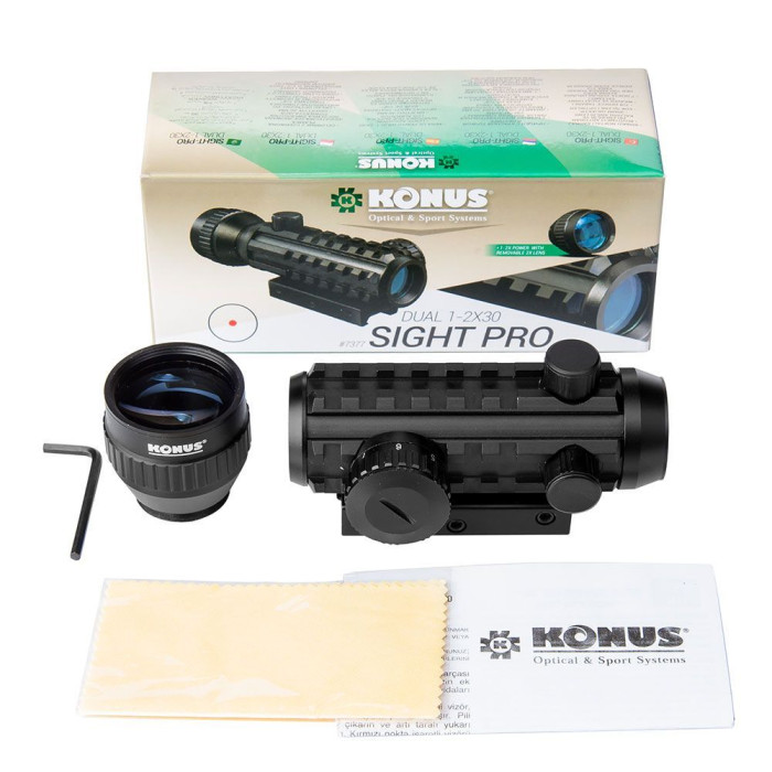 Коллиматорный прицел Konus Sight-Pro Dual 1-2x30