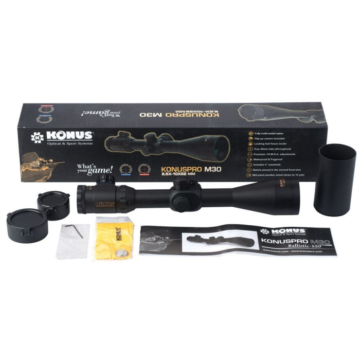 Оптичний приціл Konus KonusPro M-30 2.5-10x52 550 IR 