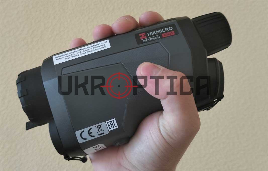 Тепловізійний монокуляр HikMicro Gryphon GH35 — вигляд збоку