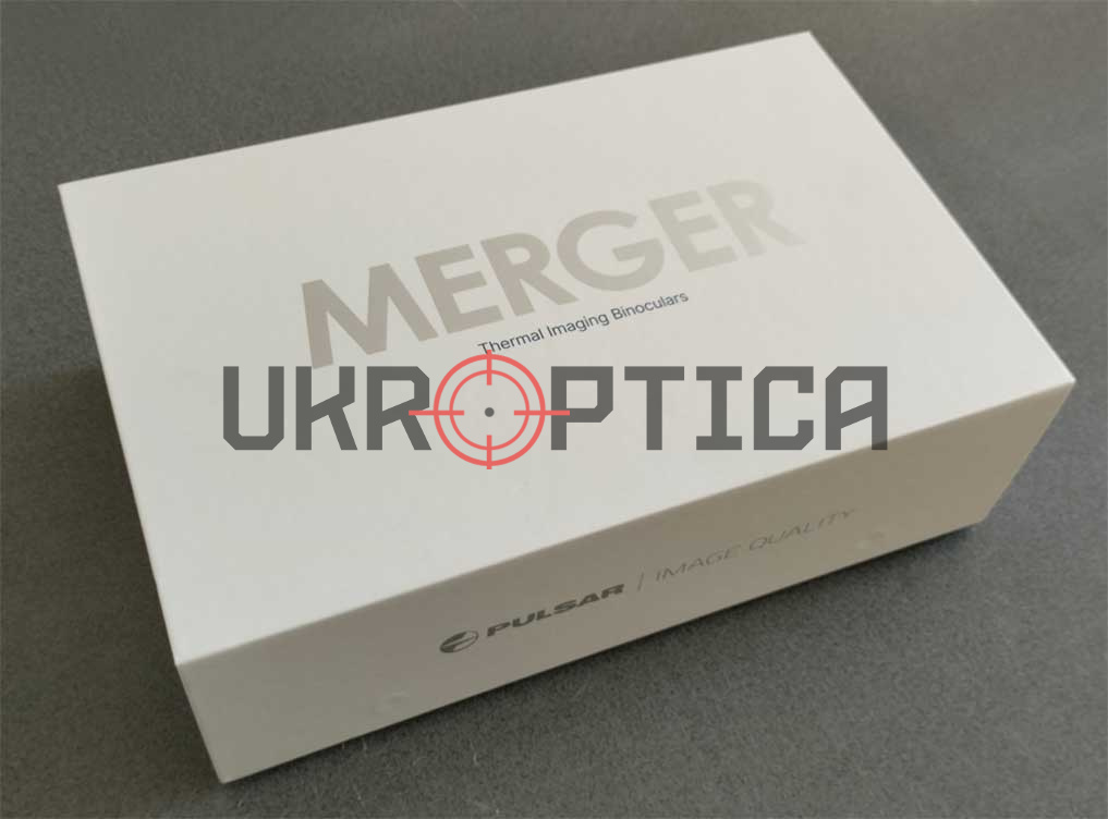 Подвійний HD AMOLED дисплей бінокля Pulsar Merger LRF XQ35